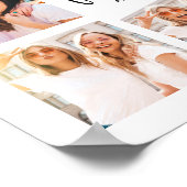 Trendy Black and White Script | Foto van beste vri Poster (Hoek)