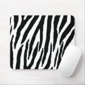 Trendy Black and White Zebra Pattern Muismat (Met muis)