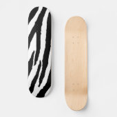 Trendy Black and White Zebra Pattern Skateboard (Voorkant)