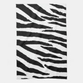Trendy Black and White Zebra Pattern Theedoek (Verticaal)