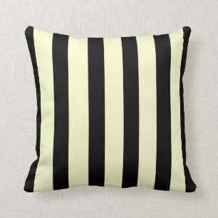Trendy Black en Cream >SquareThrow Pillow Kussen
