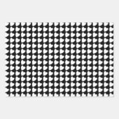 Trendy Black en White Heart Pattern Gradiënt Inpakpapier Vel (Voorkant)