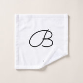 Trendy Black Eyelashes Silhouette Bad Handdoek (Wasdoekje)