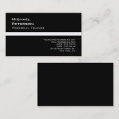 Trendy Black Fitness Sport Visitekaartje (Voorkant / Achterkant)