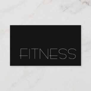 Trendy Black Fitness Sport Visitekaartje