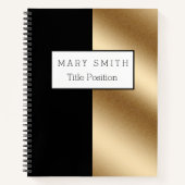 Trendy Black Gold Notitieboek (Voorkant)