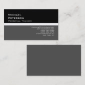 Trendy Black Grey Fitness Sport Visitekaartje (Voorkant / Achterkant)