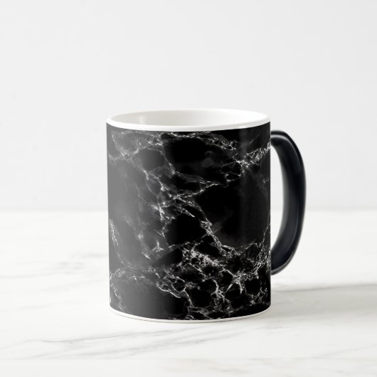 Trendy Black Marble Stone Magische Mok (Voorkant rechts)
