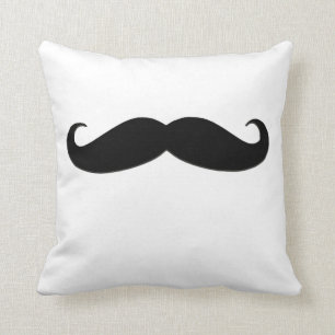 Trendy Black Mustache American MoJo Pillow Kussen