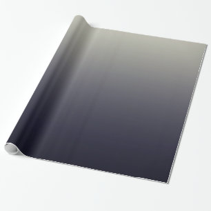 Trendy Black Ombre Gradient Cadeaupapier