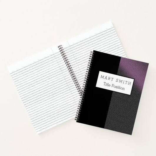 Trendy Black Pink Silver Notitieboek (Binnen)