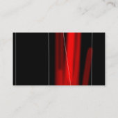 Trendy Black Red Charming Manager Visitekaartje (Achterkant)