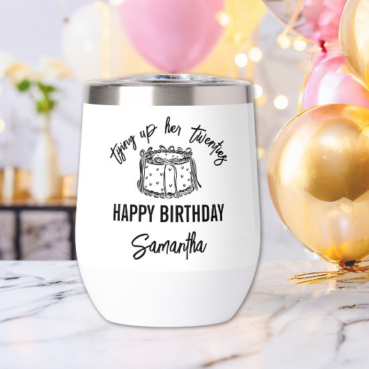 Trendy Black Tying Up Haar Twintiger 30ste Verjaar