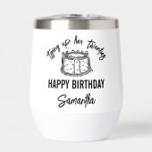 Trendy Black Tying Up Haar Twintiger 30ste Verjaar (Voorkant)