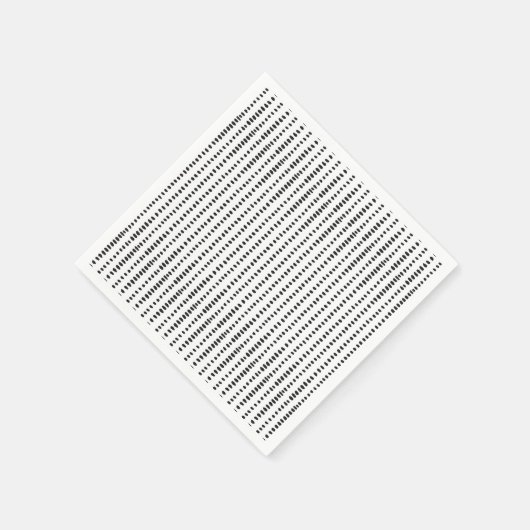 Trendy Black & White Abstract Pattern Paper Napkin Servetten (Hoek)