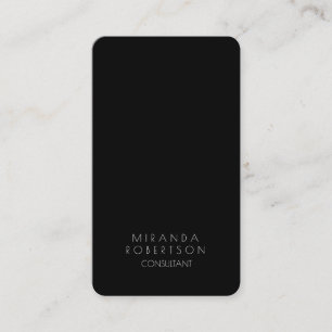 Trendy Black White Creative Consultant Manager Visitekaartje