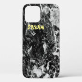 Trendy Black White Marble Case-Mate iPhone Case (Achterkant)