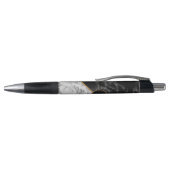 Trendy Black & White Marble Stone - Voeg uw brief  Pen (Bovenkant)