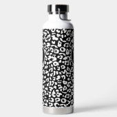Trendy Black White Monogram Waterfles (Links)