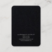 Trendy Black White Plain Creative Minimalist Visitekaartje (Achterkant)