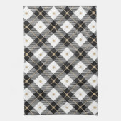 Trendy Black White Pset Pattern Theedoek (Verticaal)