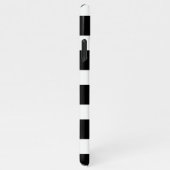 Trendy Black & White Striped iPhone Hoesje (Rechterkant)