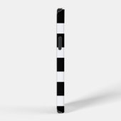 Trendy Black & White Striped iPhone Hoesje (Rechterkant)