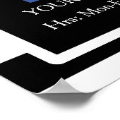 Trendy Black White Stripes Salon Information Sign Poster (Hoek)