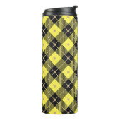 Trendy Black Yellow Pset Pattern Thermosbeker (Gedraaid links)
