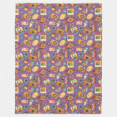Trendy Blanket Gift 70s Pastel Groovy Design Fleece Deken (Voorkant)