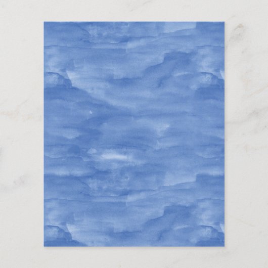 Trendy Blauw En Wit Custom Dog Grooming Flyer (Achterkant)