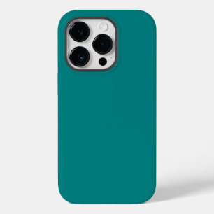Trendy Blauwgroen Blauw Groene Solid Color, iPhone Case-Mate iPhone 14 Pro Hoesje