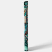 Trendy Blauwgroen Butterfly - Gepersonaliseerde na Case-Mate iPhone Case (Achterkant / Links)