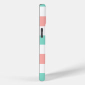 Trendy Blauwgroen Monogram Moderne Smartphone Case-Mate iPhone Case (Achterkant / Rechts)