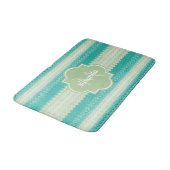 Trendy Blauwgroen Neo Mint Green Knit Pattern and  Badmat (Gekanteld)