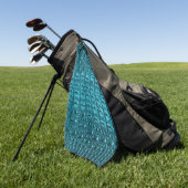trendy blauwgroen turquoise aqua blue alligator pr golfhanddoek (Groen)