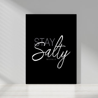 Trendy Blijf Zoute Typografie Christelijke Schrift Perfect Poster