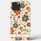 Trendy bloemmotief naam Inspirivity Case-Mate iPhone Case (Achterkant)