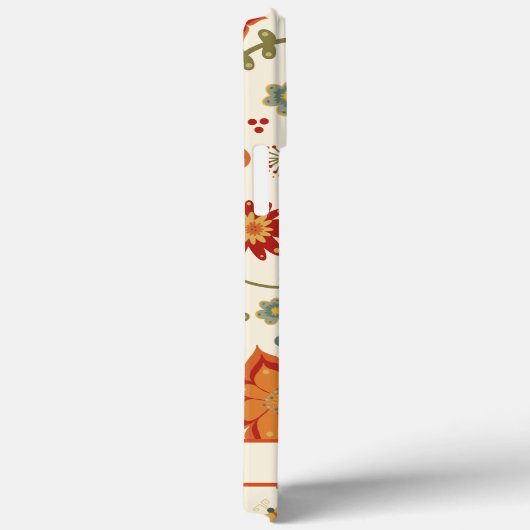 Trendy bloemmotief naam Inspirivity Case-Mate iPhone Case (Achterkant / Rechts)