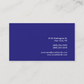 Trendy Blue Aantrekkelijk Visitekaartje (Achterkant)
