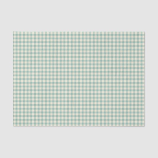 Trendy  Blue Checkerboard Patroon Tissuepapier (Voorkant)
