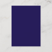 Trendy Blue Monogram Professional Visitekaartje (Achterkant)