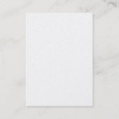 Trendy Blue Monogram Stripe Visitekaartje (Achterkant)