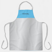 Trendy Blue Silver Grey Modern Professional Schort (Voorkant)