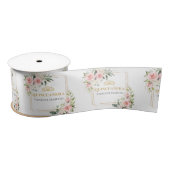 Trendy blush bloemengoud schittert Quinceanera Lint (Spoel)