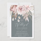 Trendy Blush & Ivory Boho Arch Wedding Kaart (Voorkant)
