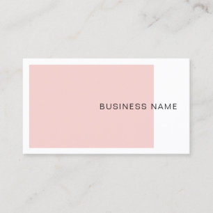 Trendy Blush Pink Elegant Company Modern Simple Visitekaartje