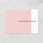 Trendy Blush Pink Elegant Company Modern Simple Visitekaartje (Voorkant)