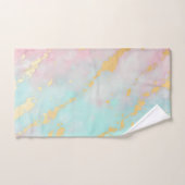 Trendy Blush Pink Soft Mint Gold Luxury Collection (Serviette à main)