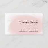 Trendy Blush Pink Sophisticated Luxury Plain Visitekaartje (Voorkant)